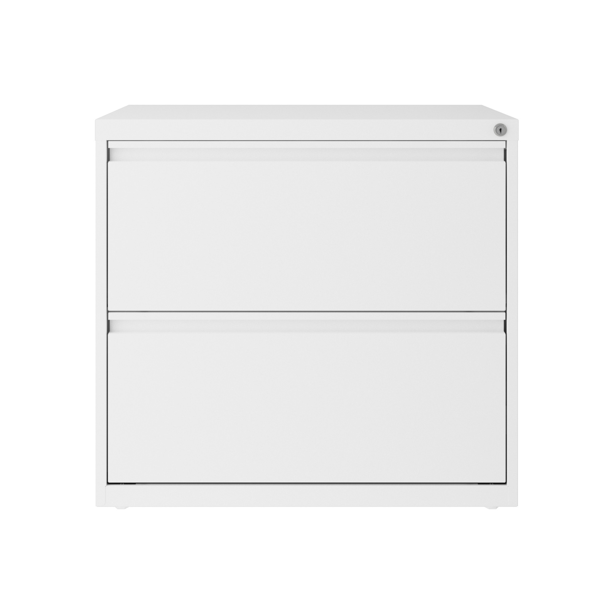 Hirsh Industries, 2 Drawer Lateral 101 File Cabinet, Width 30 in, Depth 17.63 in, Height 27.75 in, Model# 24085